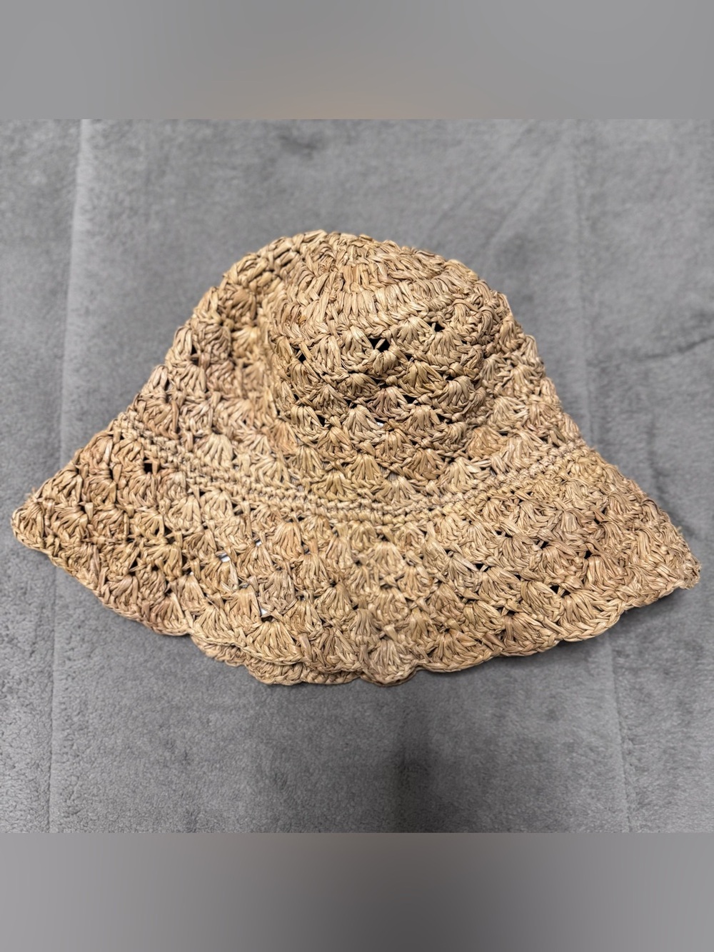 Ruslan Baginskiy Crochet Straw Hat One Size